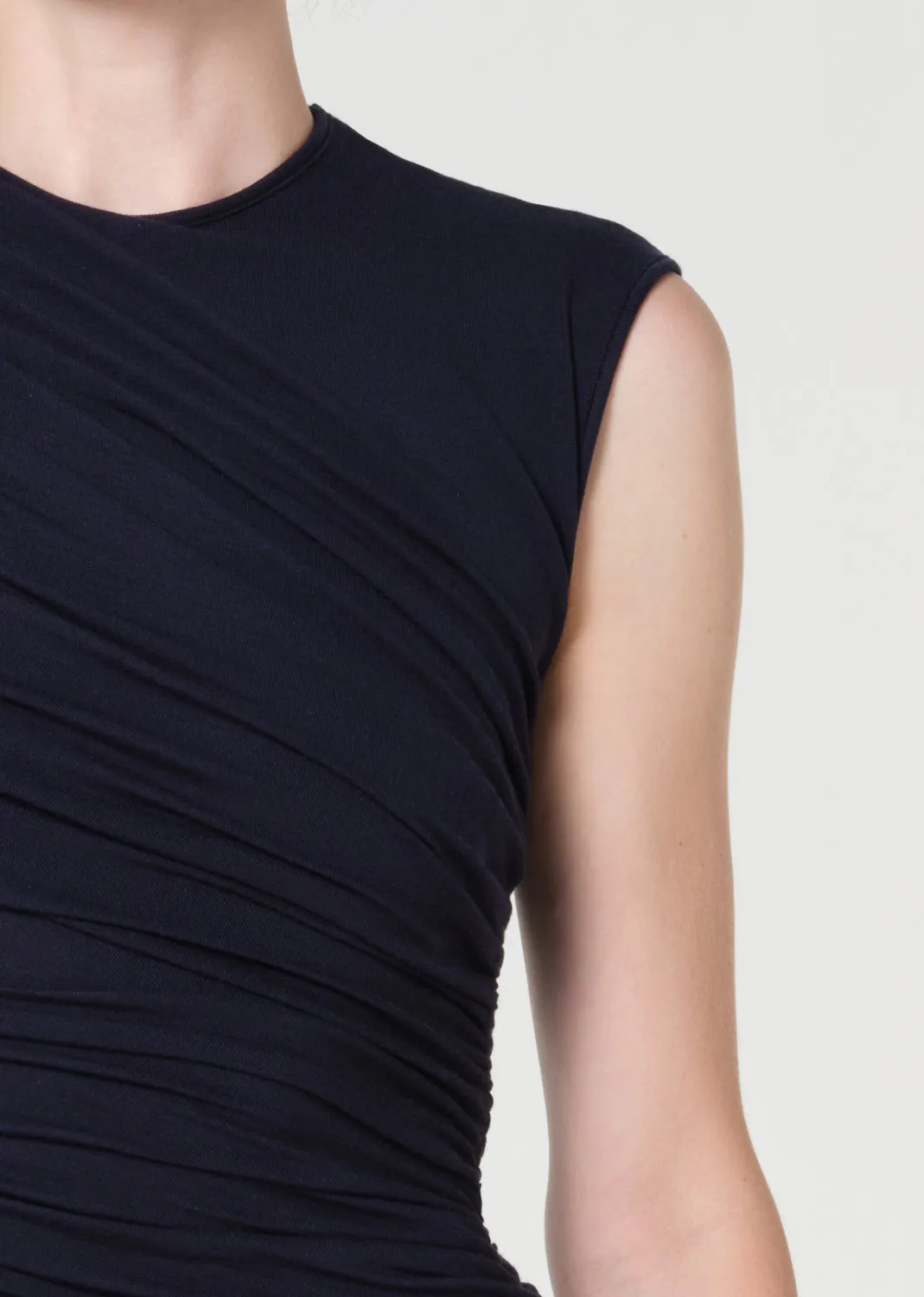 Ester Twist Dress in Navy sold by Agolde product image thumbnail 5