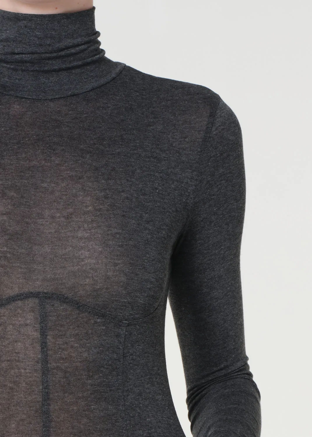 Wilma Bodysuit in Charcoal Heather sold by Agolde product image thumbnail 5