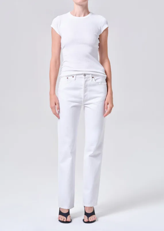 Lana Jean in Marshmallow sold by Agolde