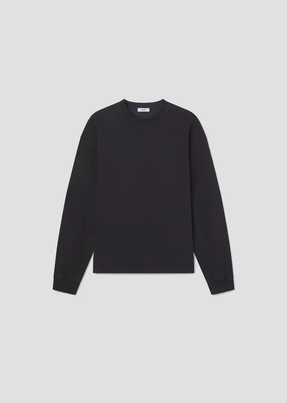 Asha Long Sleeve Mock Neck Tee in Screen sold by Agolde