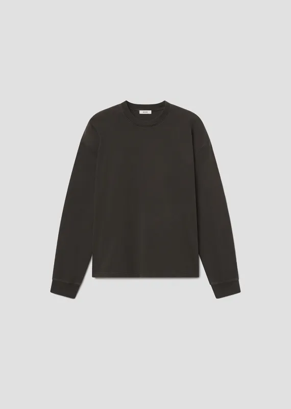 Asha Long Sleeve Mock Neck Tee in Fracture sold by Agolde