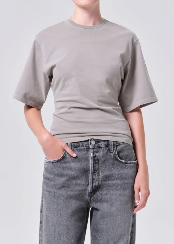 Storey Tee in Drab made by Agolde