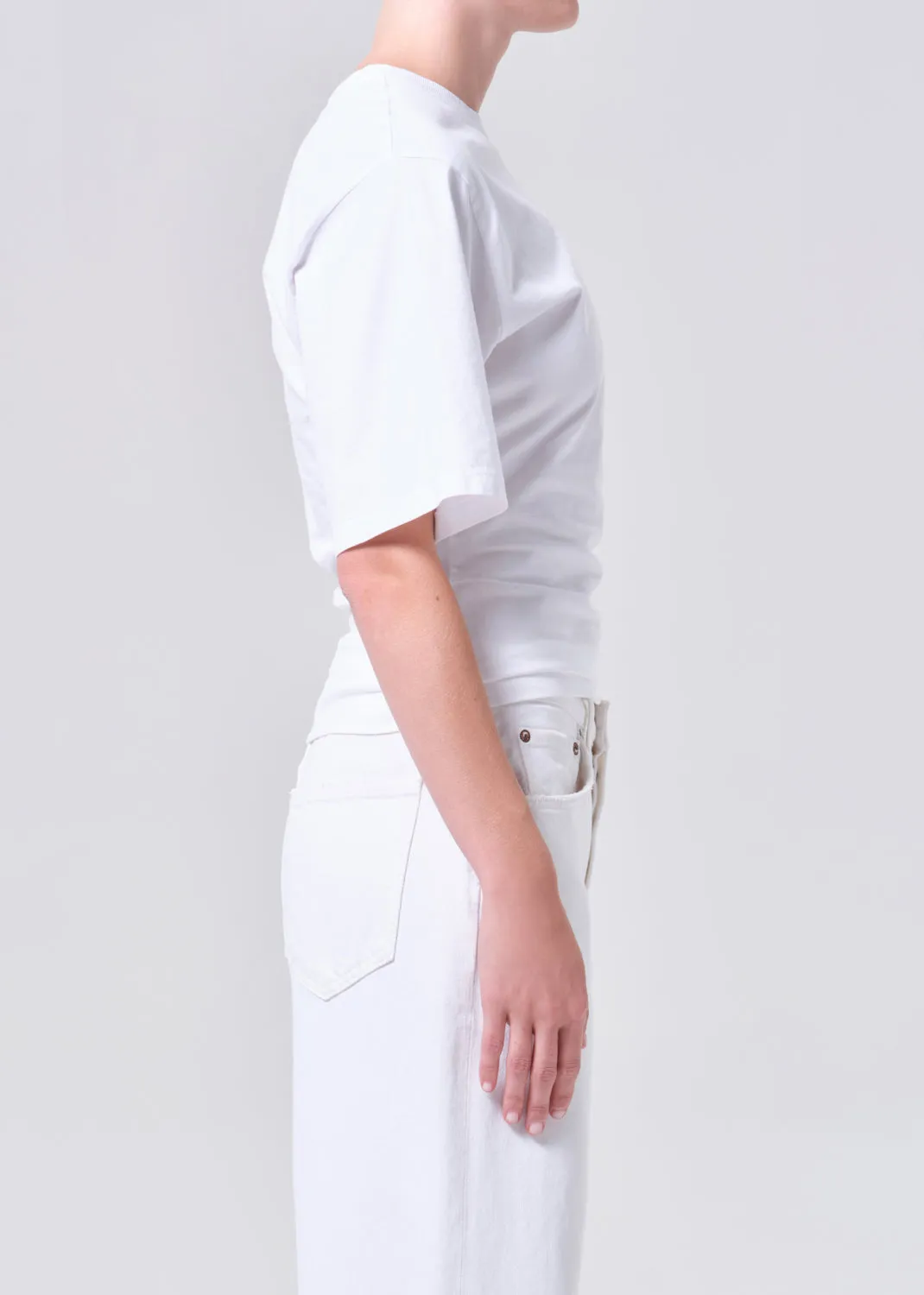 Storey Tee in White sold by Agolde product image thumbnail 3