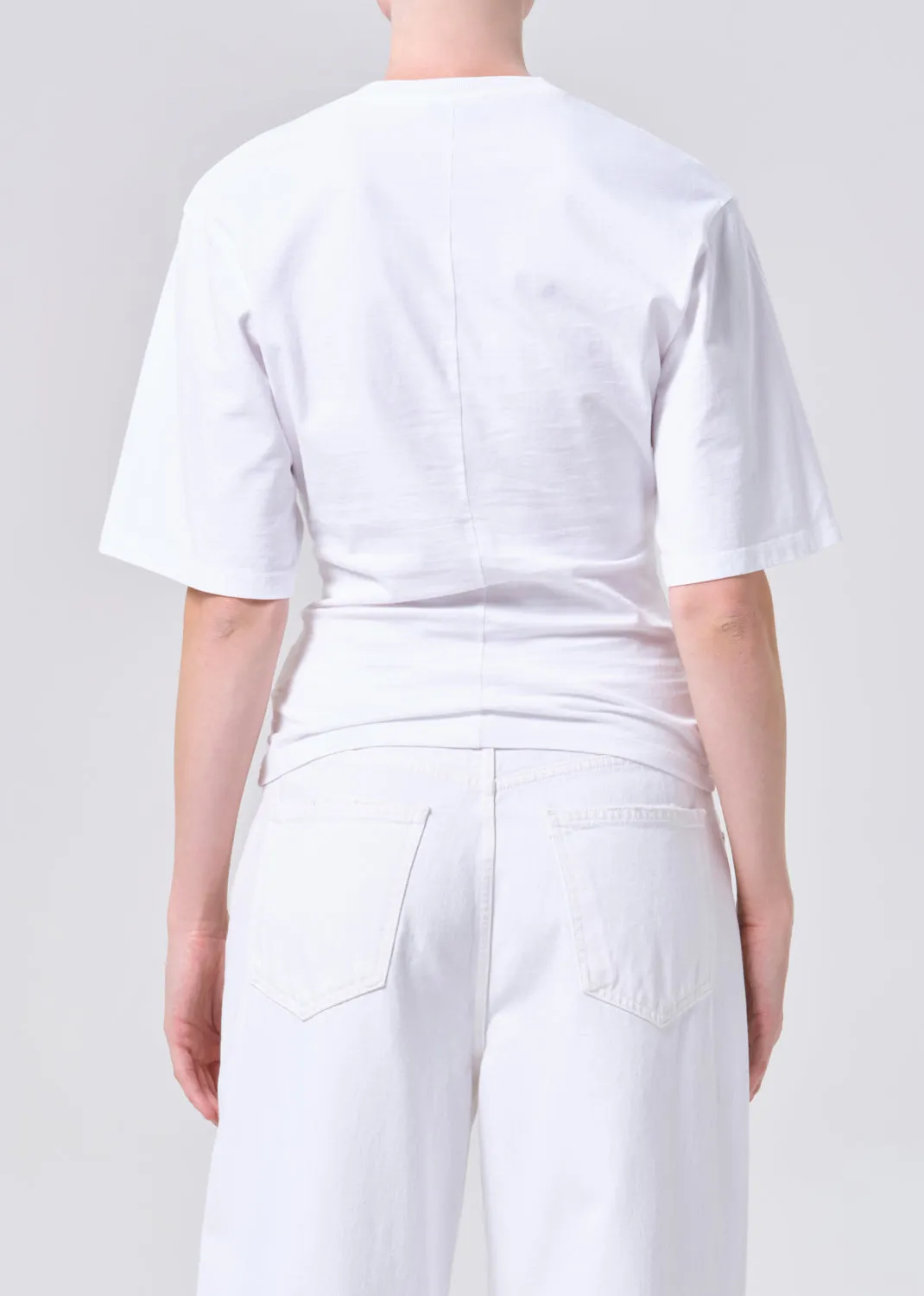 Storey Tee in White sold by Agolde product image thumbnail 2