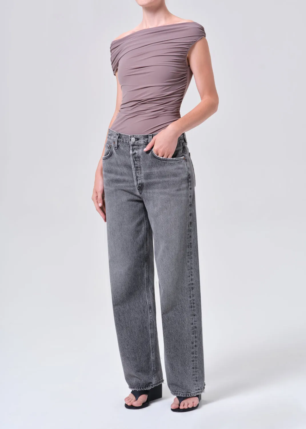 Sherilyn Bodysuit in Taupe sold by Agolde product image thumbnail 4