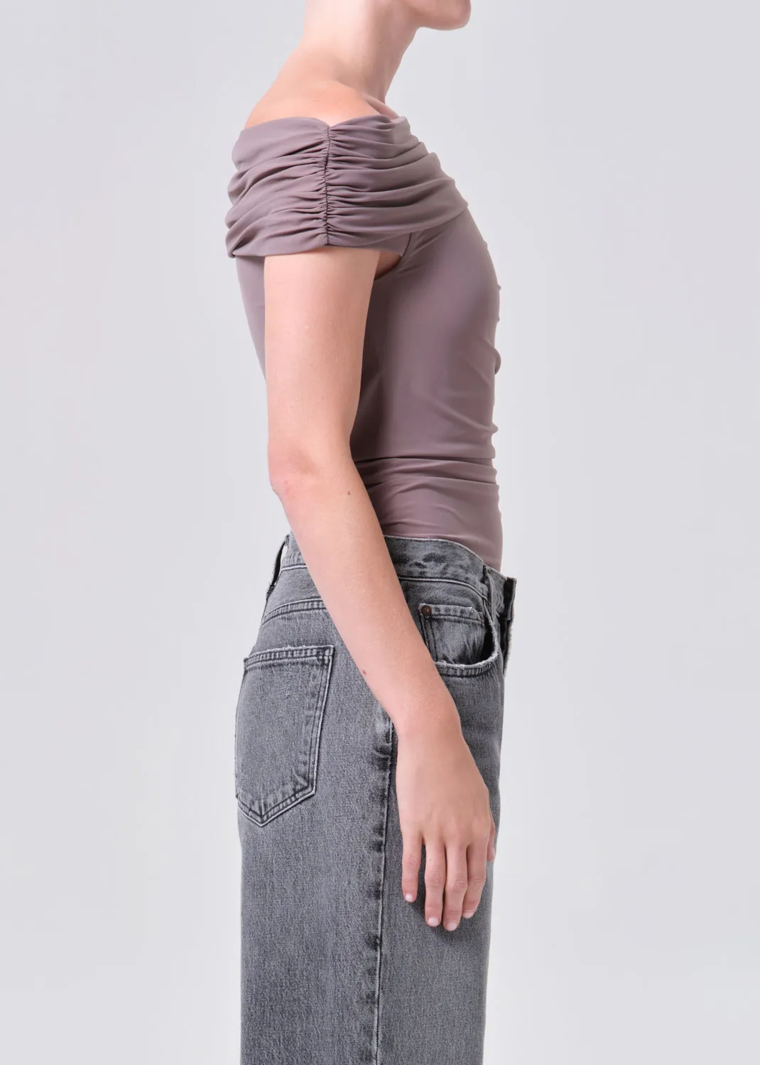 Sherilyn Bodysuit in Taupe sold by Agolde product image thumbnail 3