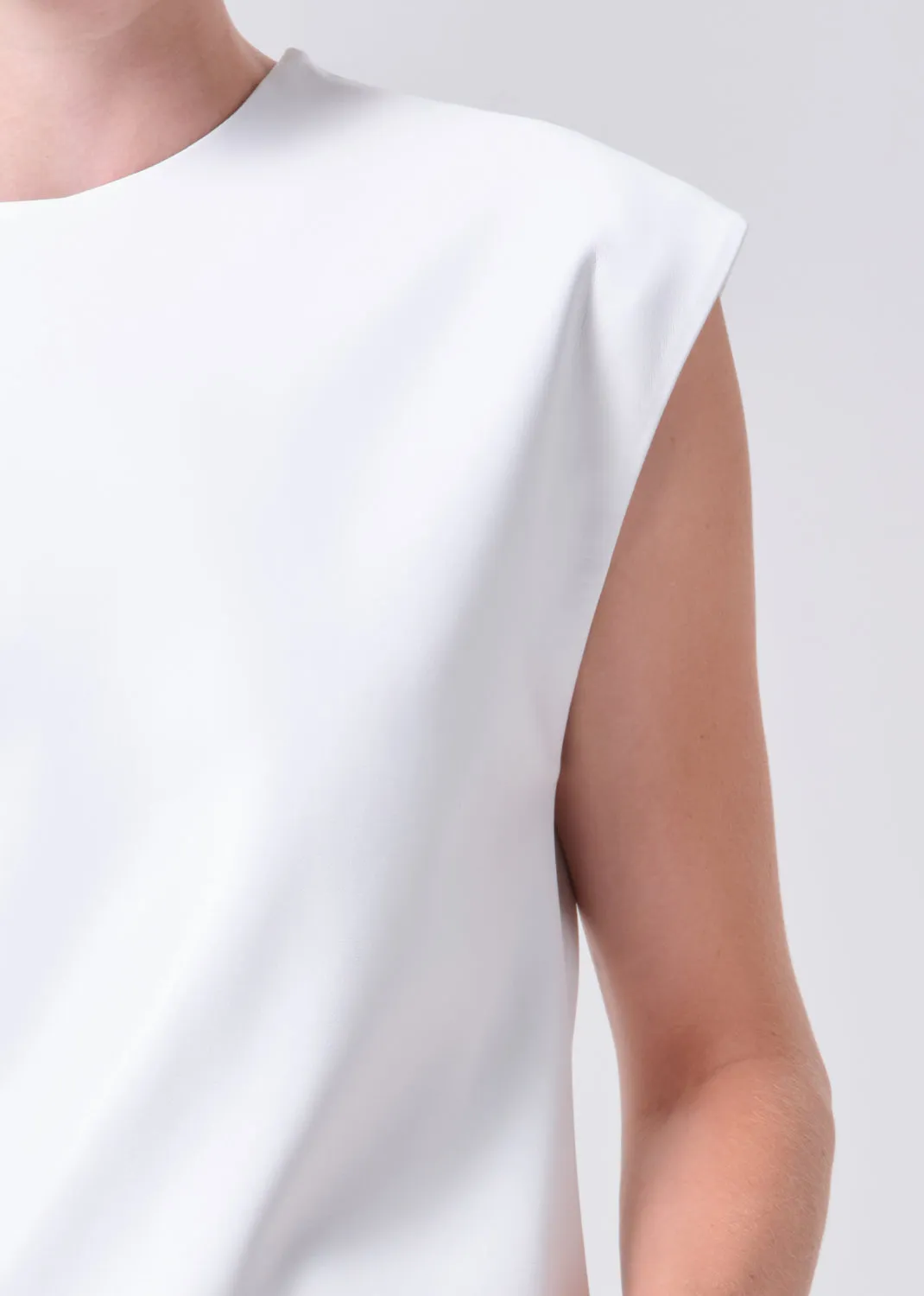 Corrine Tee (Vegan Leather) in Collagen sold by Agolde product image thumbnail 5