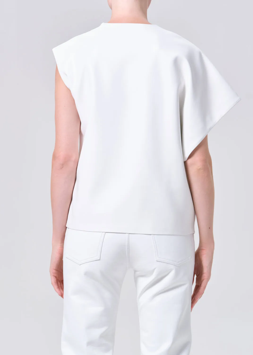 Corrine Tee (Vegan Leather) in Collagen sold by Agolde product image thumbnail 2