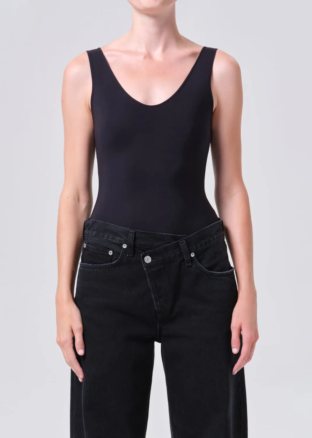 Tora Bodysuit in Black sold by Agolde