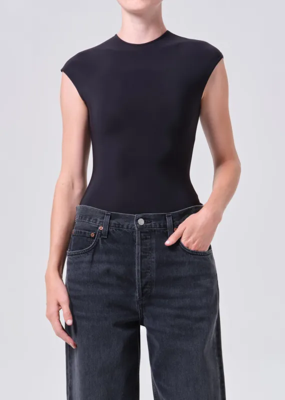 Agata Bodysuit in Black sold by Agolde
