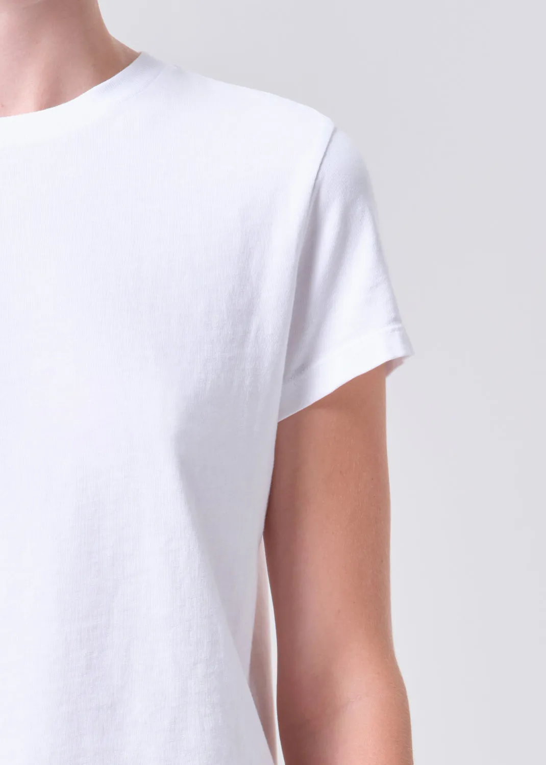 Long Line Adine Tee in White sold by Agolde product image thumbnail 5