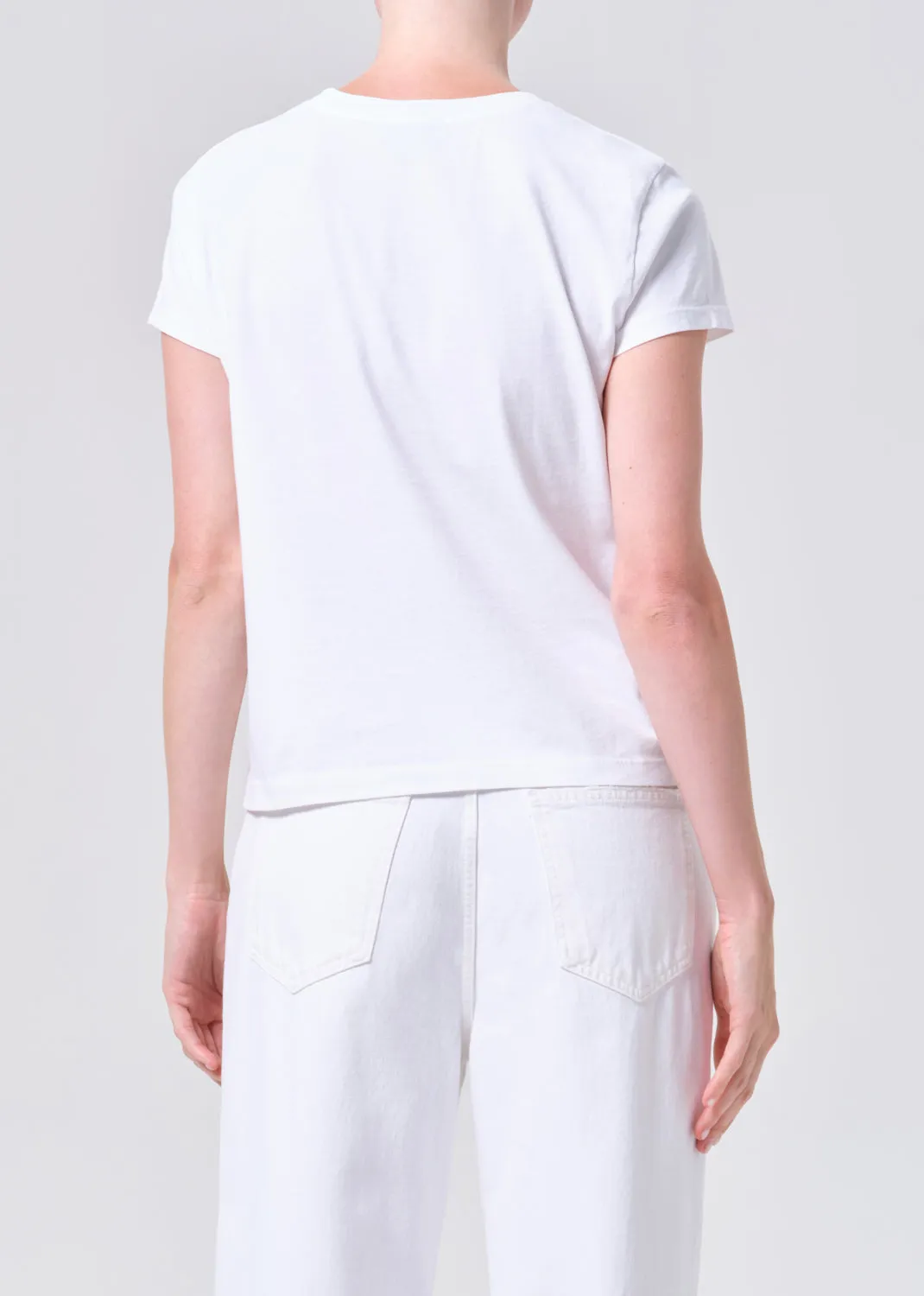 Long Line Adine Tee in White sold by Agolde product image thumbnail 2