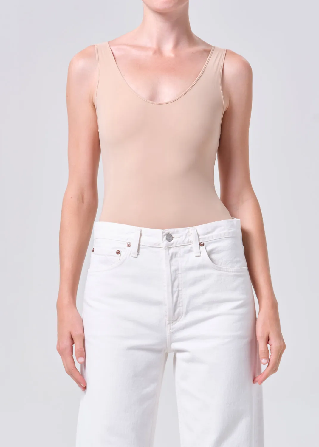 Tora Bodysuit in Nude sold by Agolde