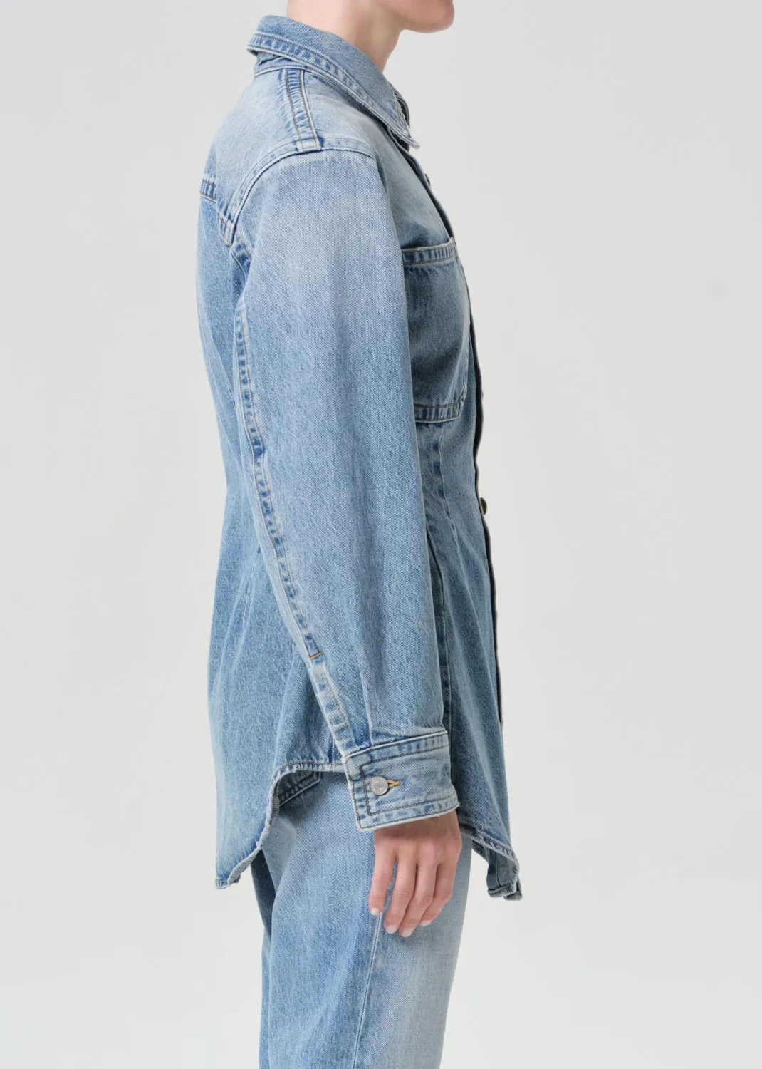 Wilma Shirt (Weightless) in Magnify sold by Agolde product image thumbnail 3