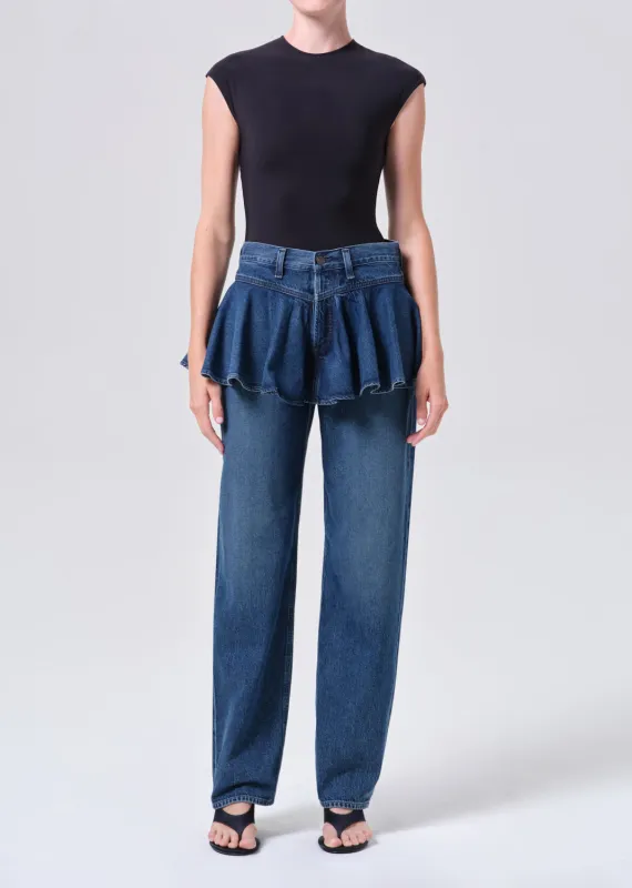Peplum Jean (Weightless) in Peak made by Agolde