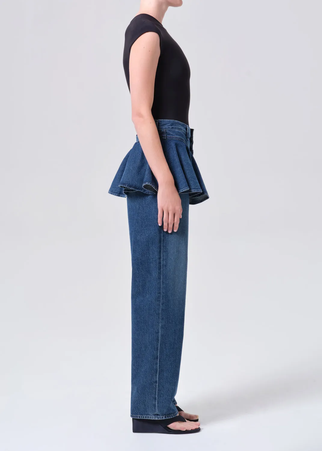 Peplum Jean (Weightless) in Peak sold by Agolde product image thumbnail 3