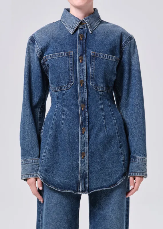 Wilma Shirt (Weightless) in Form made by Agolde
