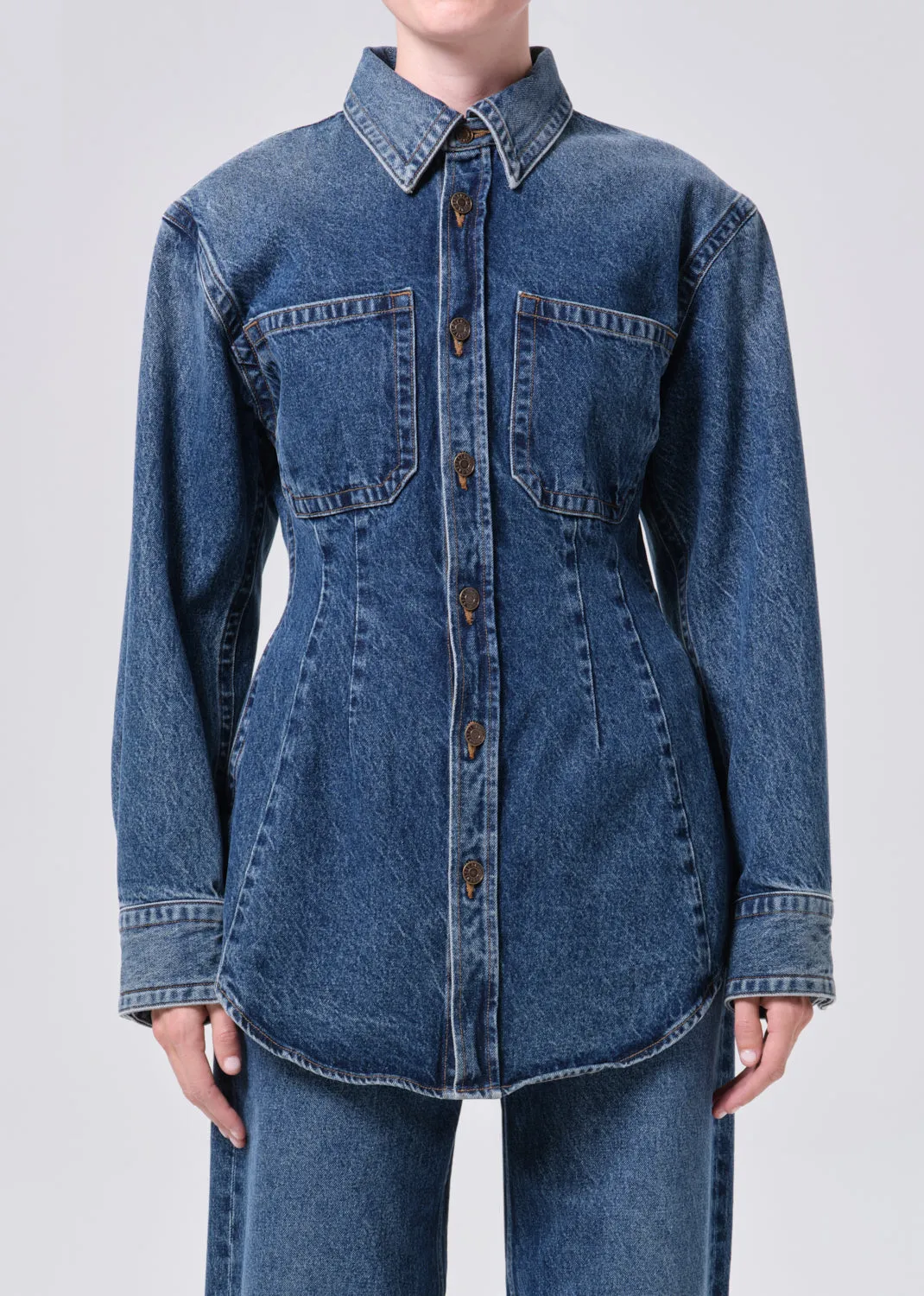 Wilma Shirt (Weightless) in Form sold by Agolde