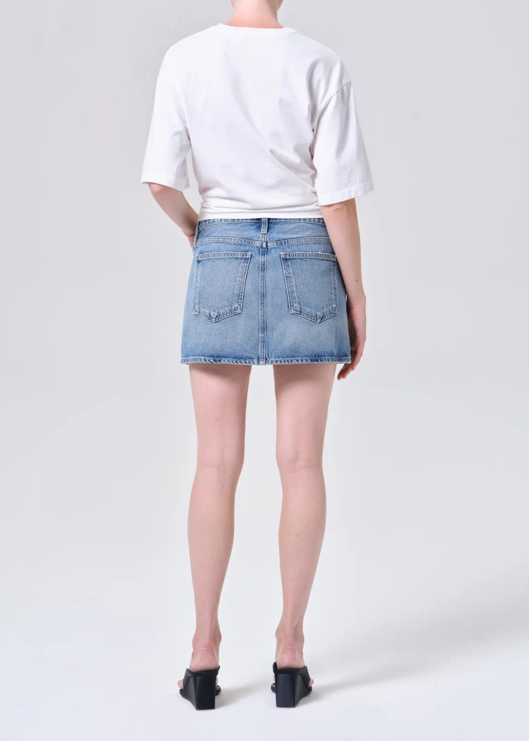 Keira Mini Skirt in Broadcast sold by Agolde product image thumbnail 2