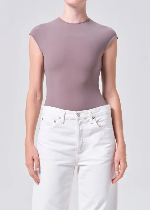 Agata Bodysuit in Taupe made by Agolde