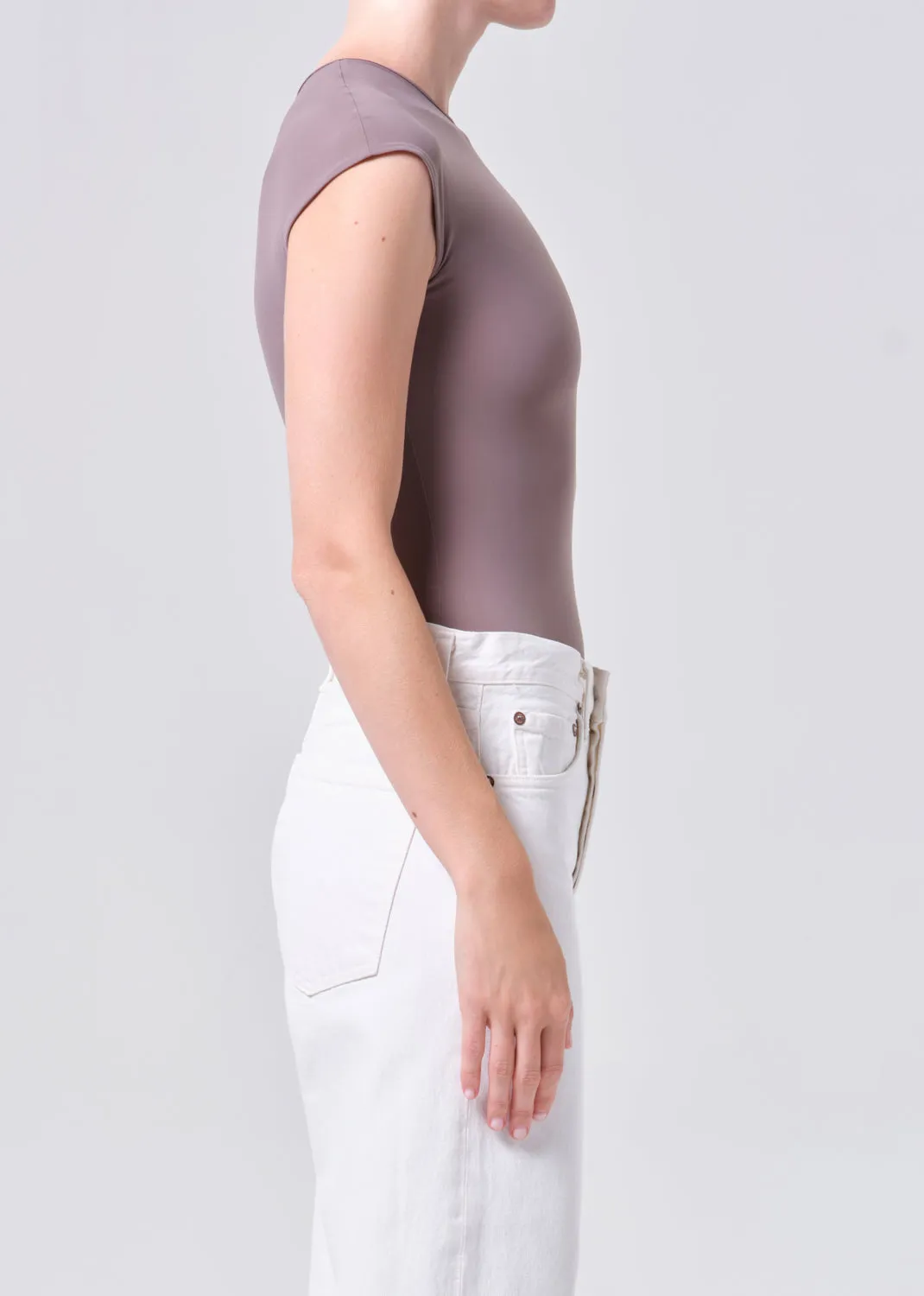 Agata Bodysuit in Taupe sold by Agolde product image thumbnail 3