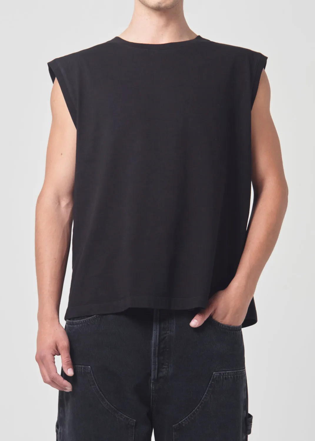 Seth Muscle Tee in Black sold by Agolde product image thumbnail 2