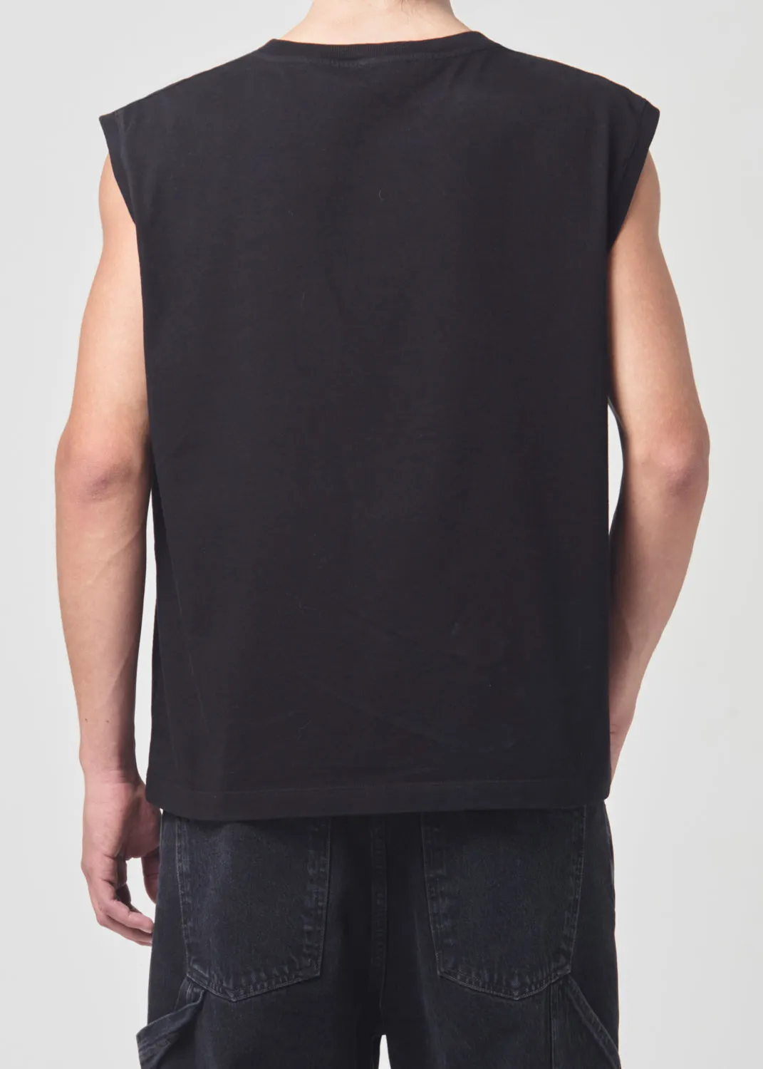 Seth Muscle Tee in Black sold by Agolde product image thumbnail 4