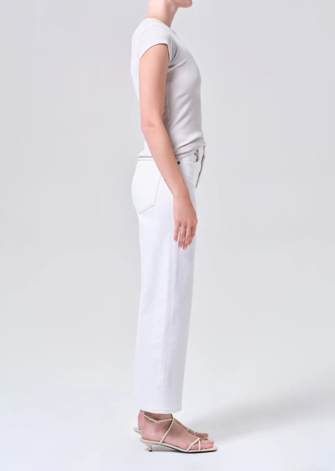 Harper Crop Jean (Comfort Stretch) in White Wash sold by Agolde product image thumbnail 3