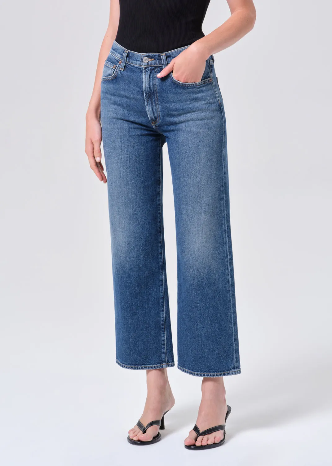 Harper Crop Jean (Weightless Stretch) in River sold by Agolde product image thumbnail 4