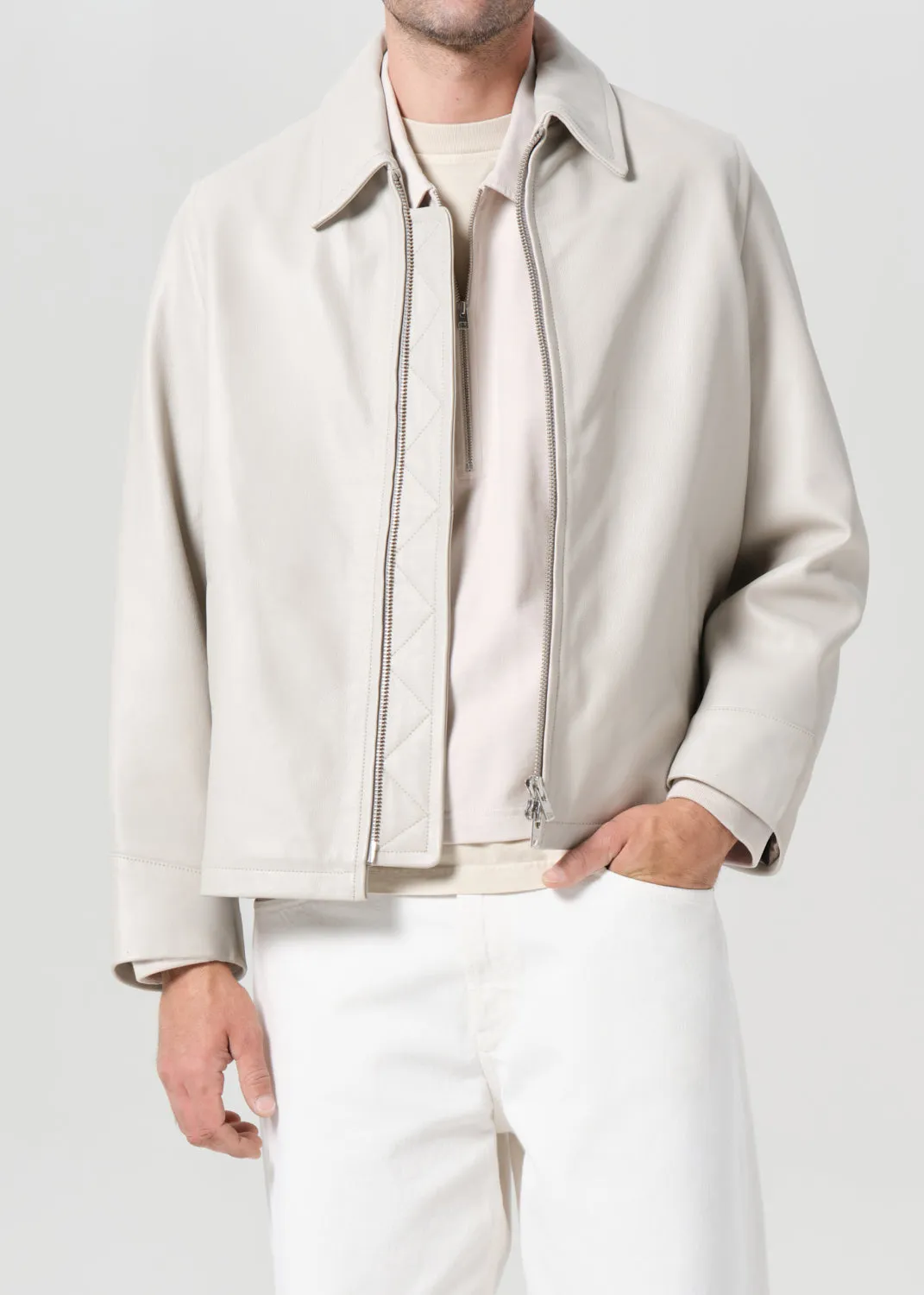 Chadwick Jacket in Bone sold by Agolde product image thumbnail 3