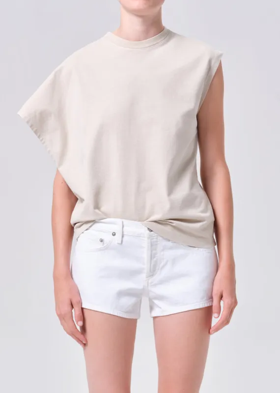 Corrine Tee in Rice Grass made by Agolde