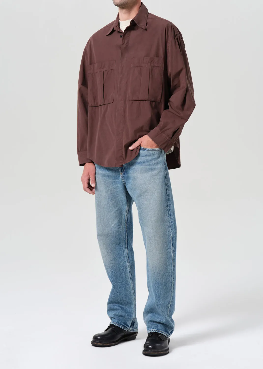 Clark Shirt in Bitter sold by Agolde product image thumbnail 5