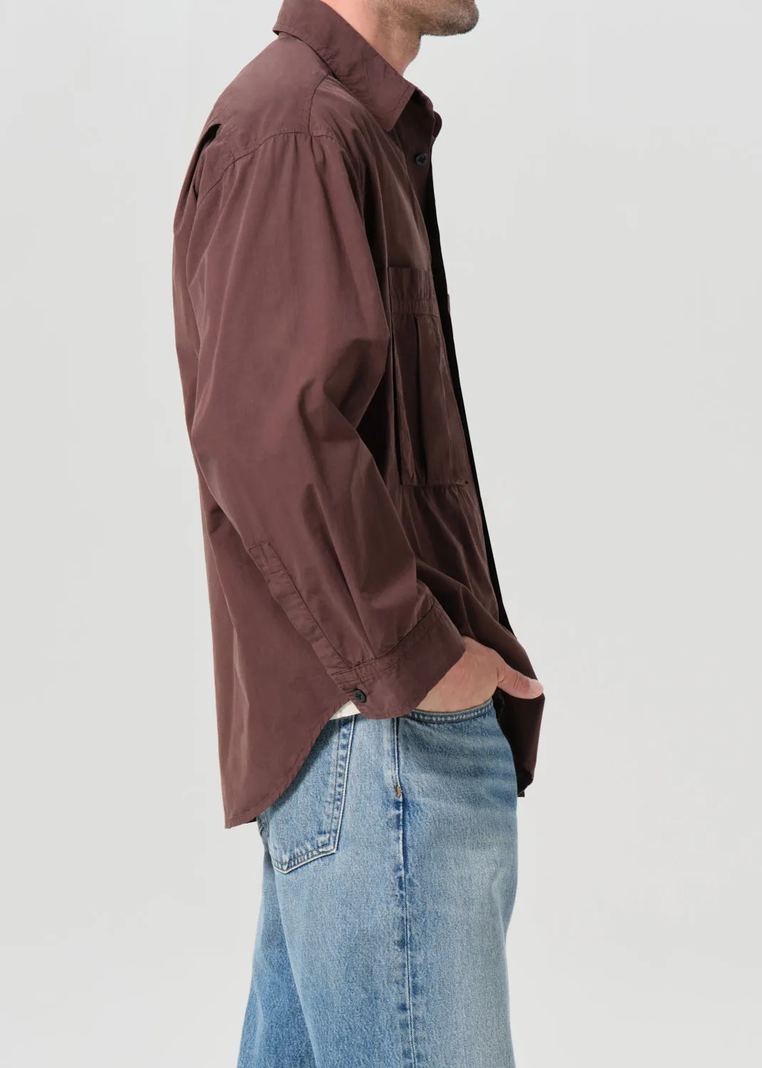 Clark Shirt in Bitter sold by Agolde product image thumbnail 3