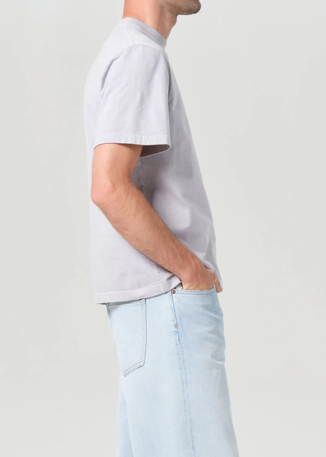 Asha Mock Neck Tee in Primer sold by Agolde product image thumbnail 3