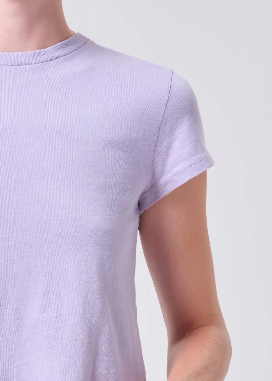 Adine Shrunken Tee in Lilac sold by Agolde product image thumbnail 5