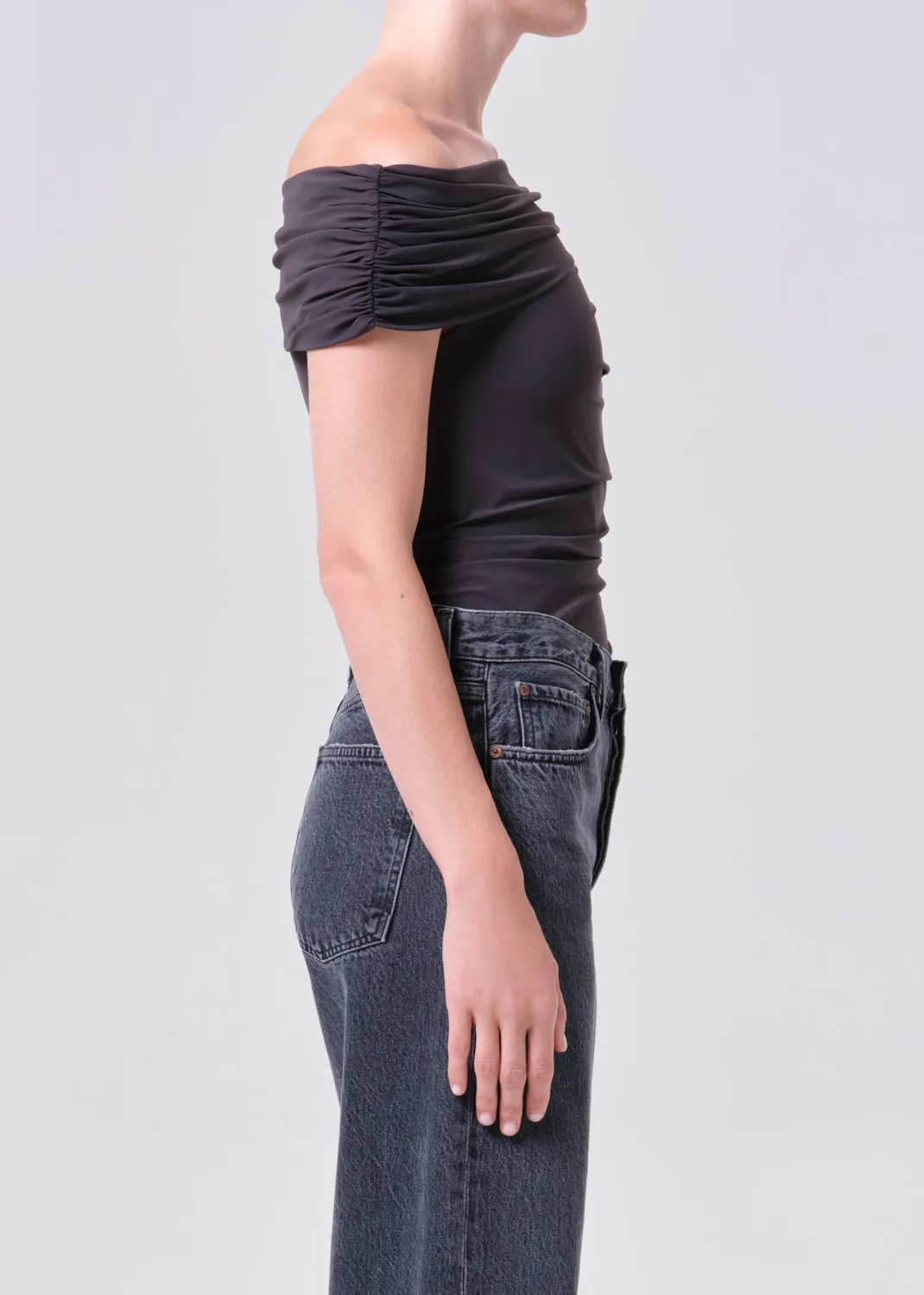 Sherilyn Bodysuit in Carob sold by Agolde product image thumbnail 3