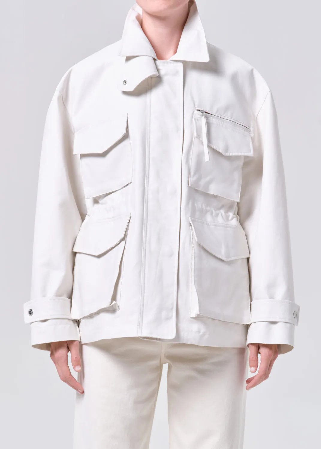 Aubrey Jacket in Chalk White sold by Agolde