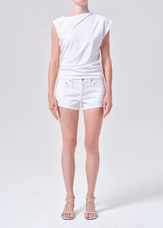 Low Rise Parker Short in Marshmallow sold by Agolde