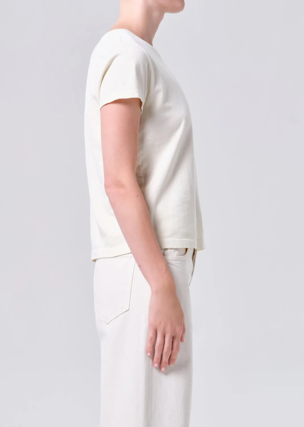 Long Line Adine Tee in Blonde sold by Agolde product image thumbnail 3