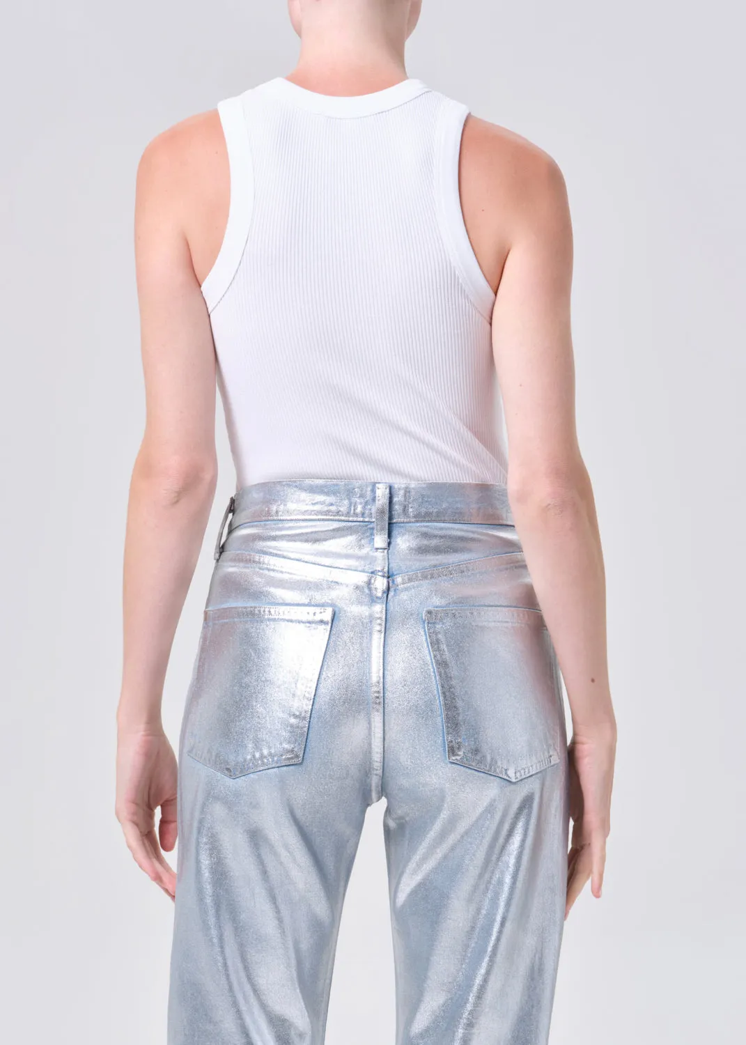 Leigh Tank in White sold by Agolde product image thumbnail 2