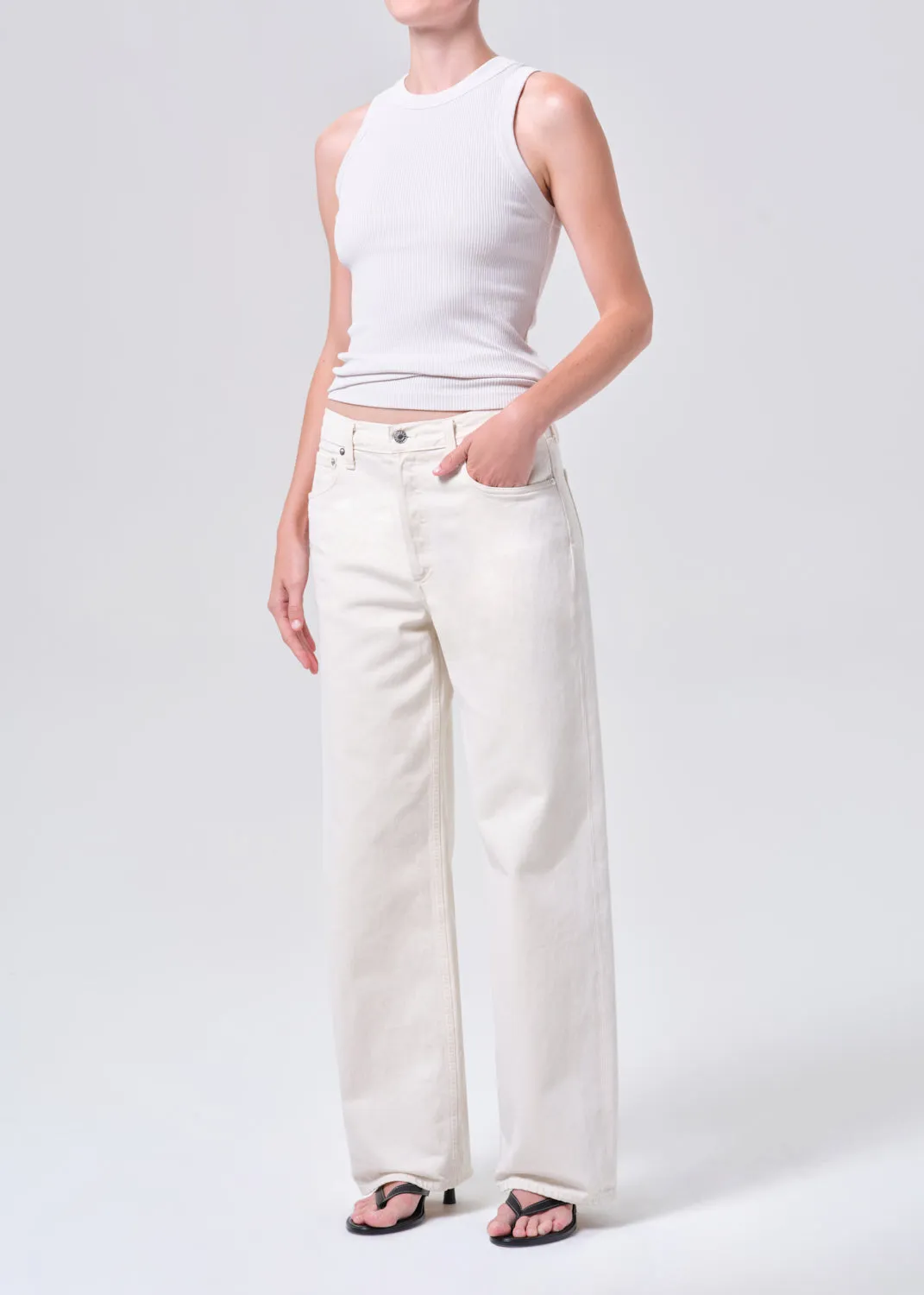 Leigh Tank in Powder sold by Agolde product image thumbnail 4