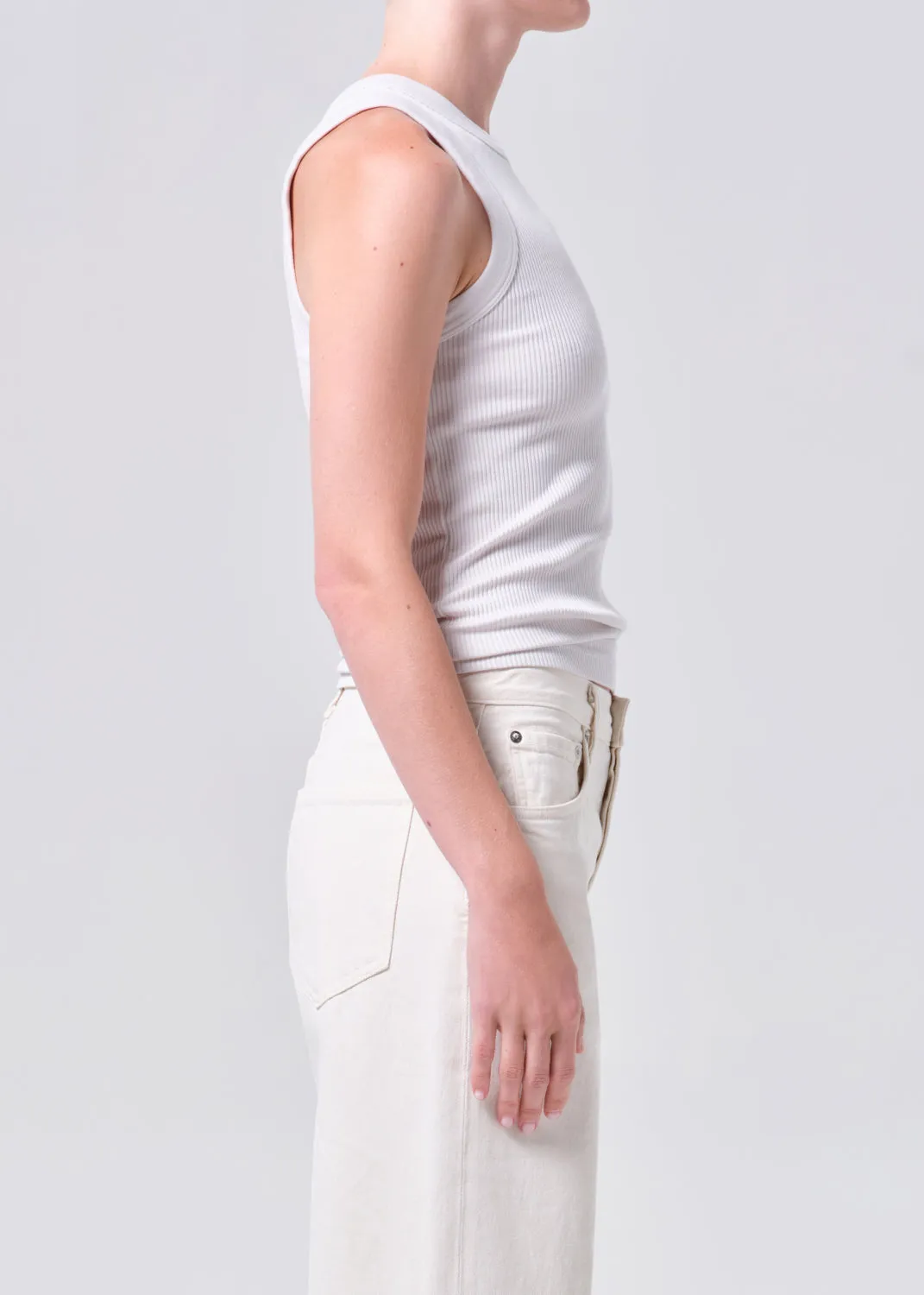 Leigh Tank in Powder sold by Agolde product image thumbnail 3