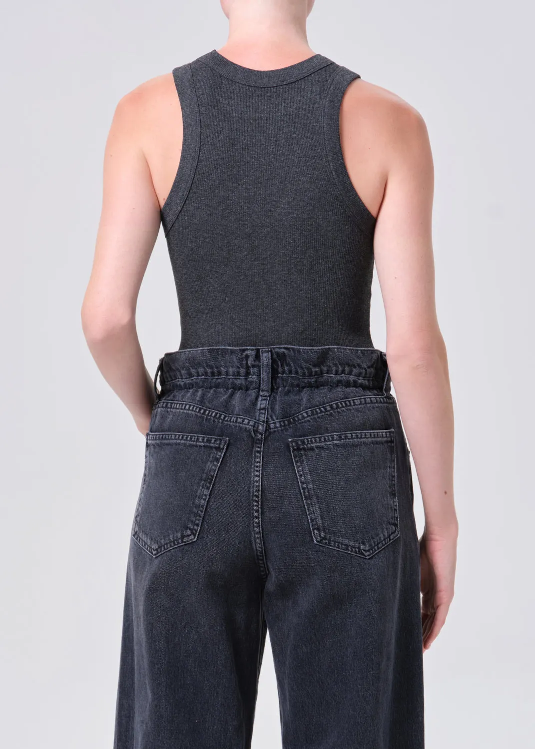 Leigh Tank in Charcoal Heather sold by Agolde product image thumbnail 2