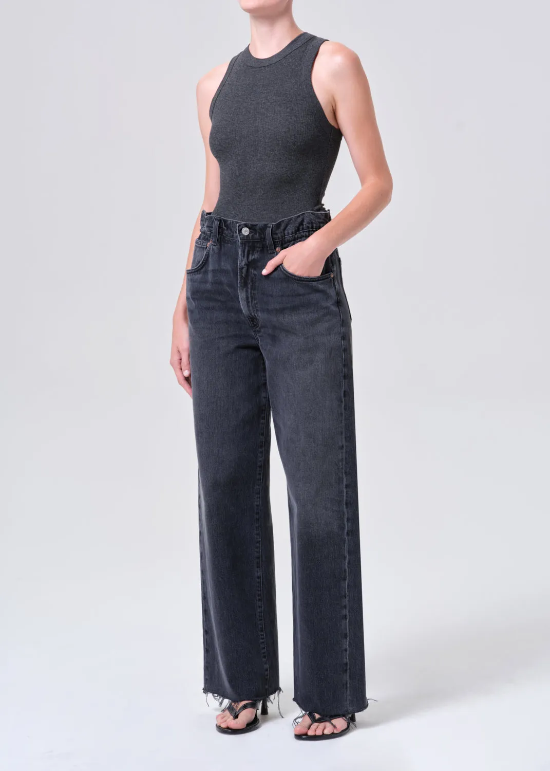 Leigh Tank in Charcoal Heather sold by Agolde product image thumbnail 4