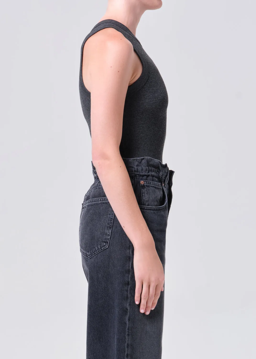 Leigh Tank in Charcoal Heather sold by Agolde product image thumbnail 3