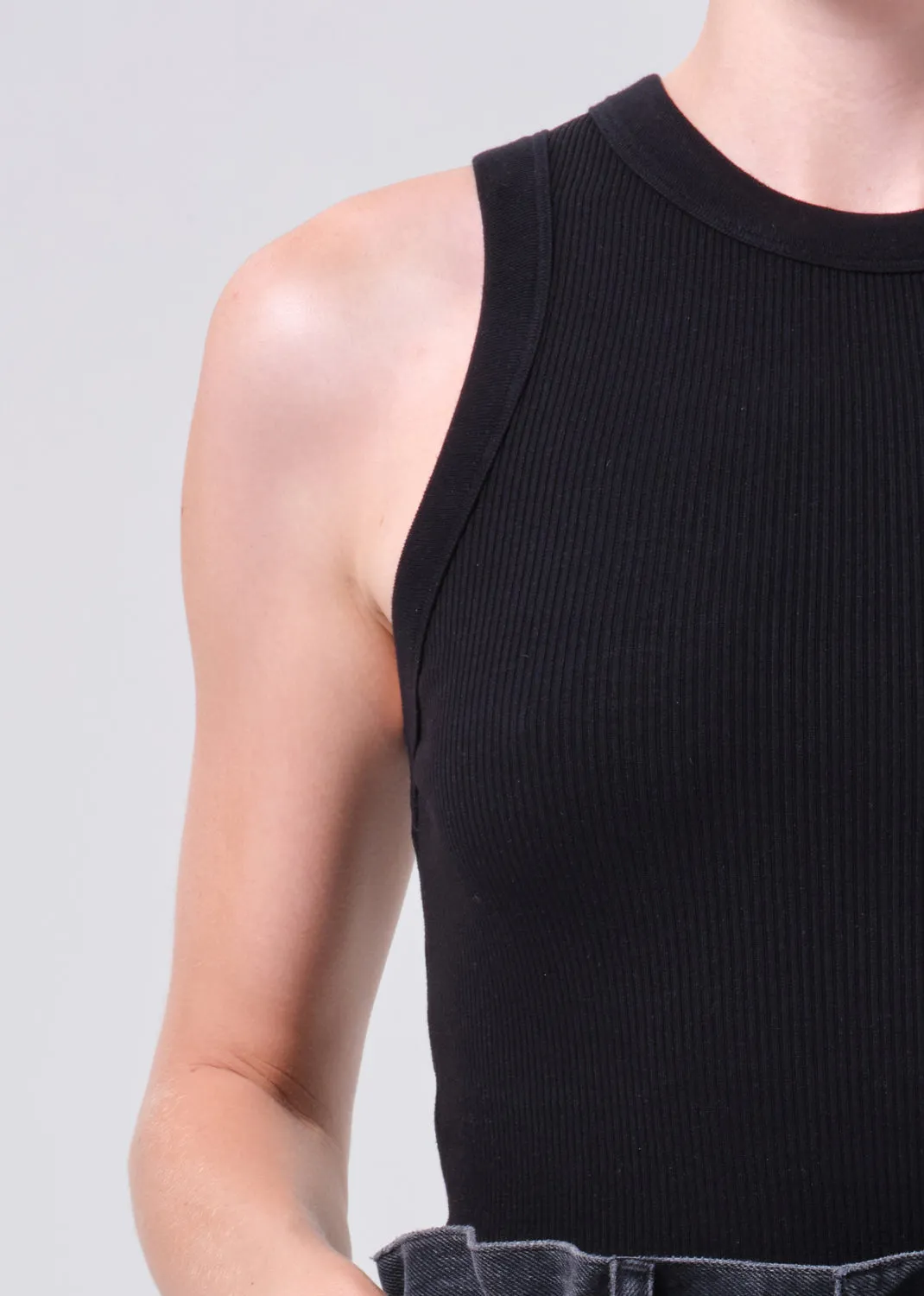 Leigh Tank in Black sold by Agolde product image thumbnail 5