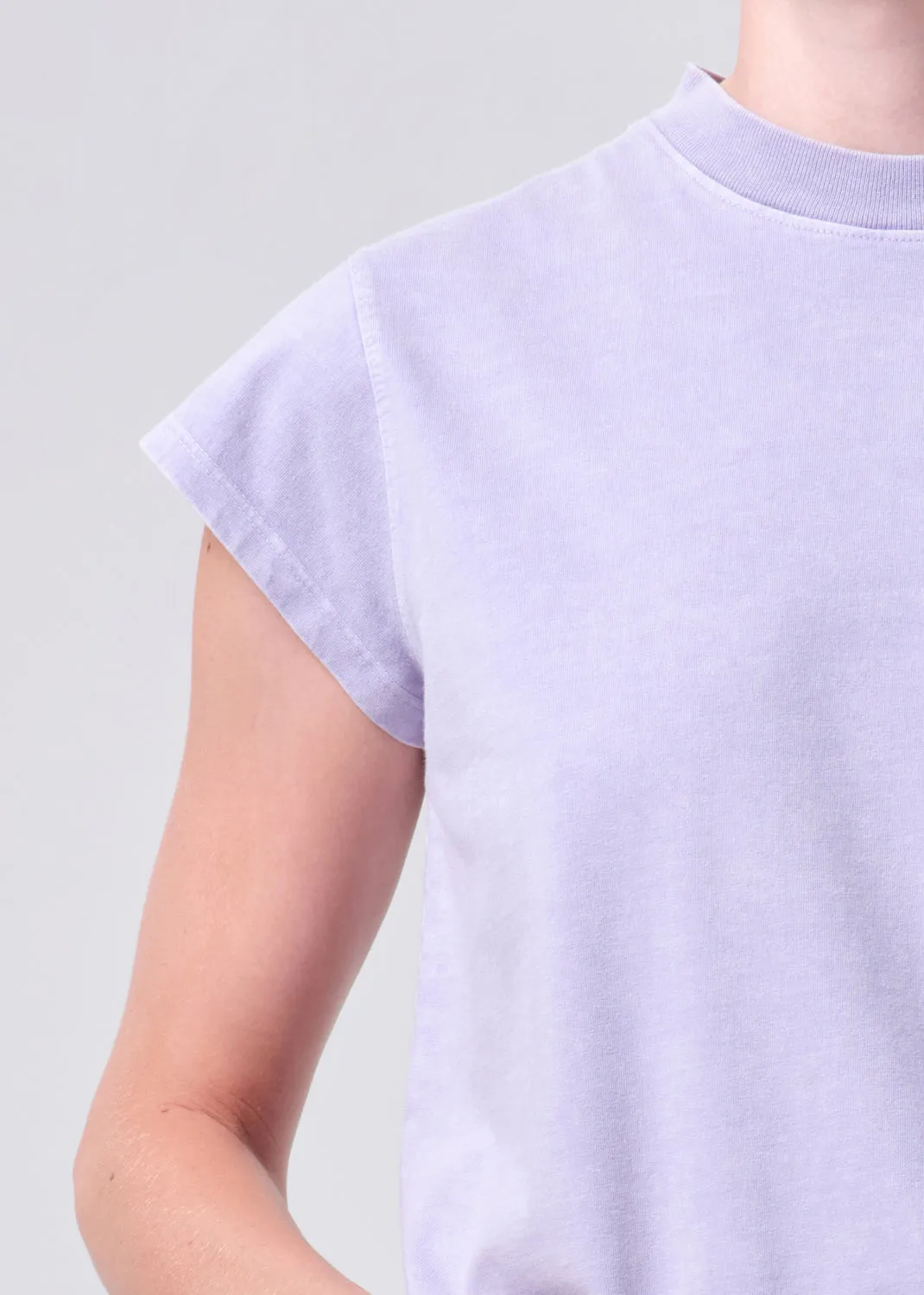 Bryce Cap Sleeve Tee in Acid Lilac sold by Agolde product image thumbnail 5