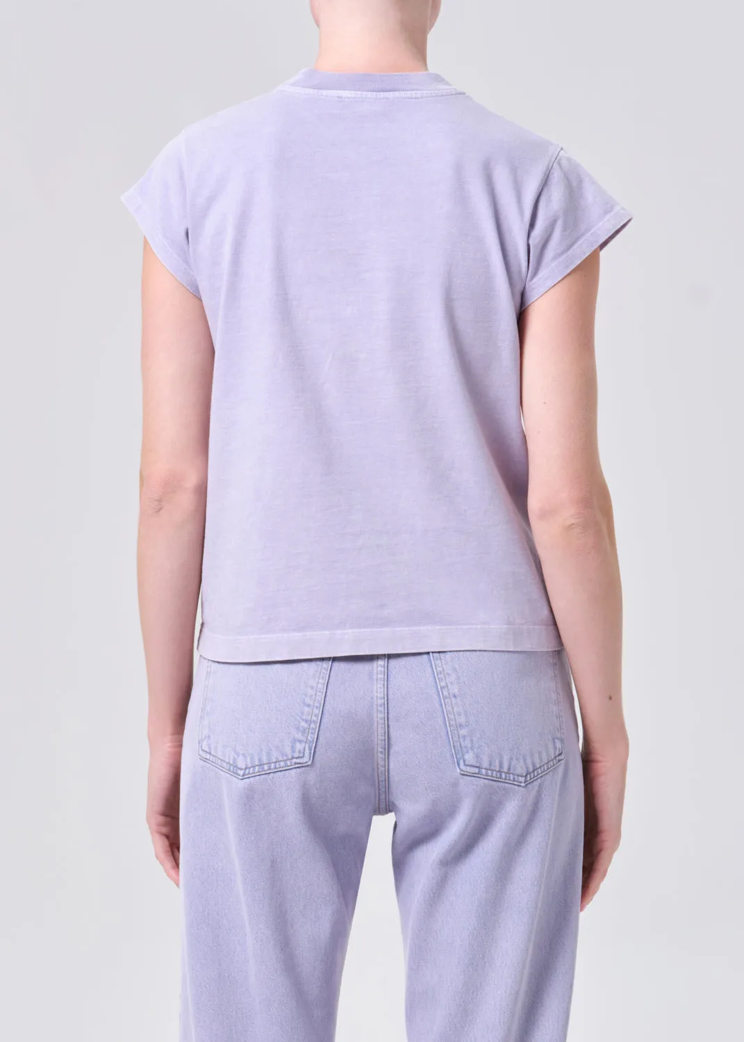 Bryce Cap Sleeve Tee in Acid Lilac sold by Agolde product image thumbnail 2
