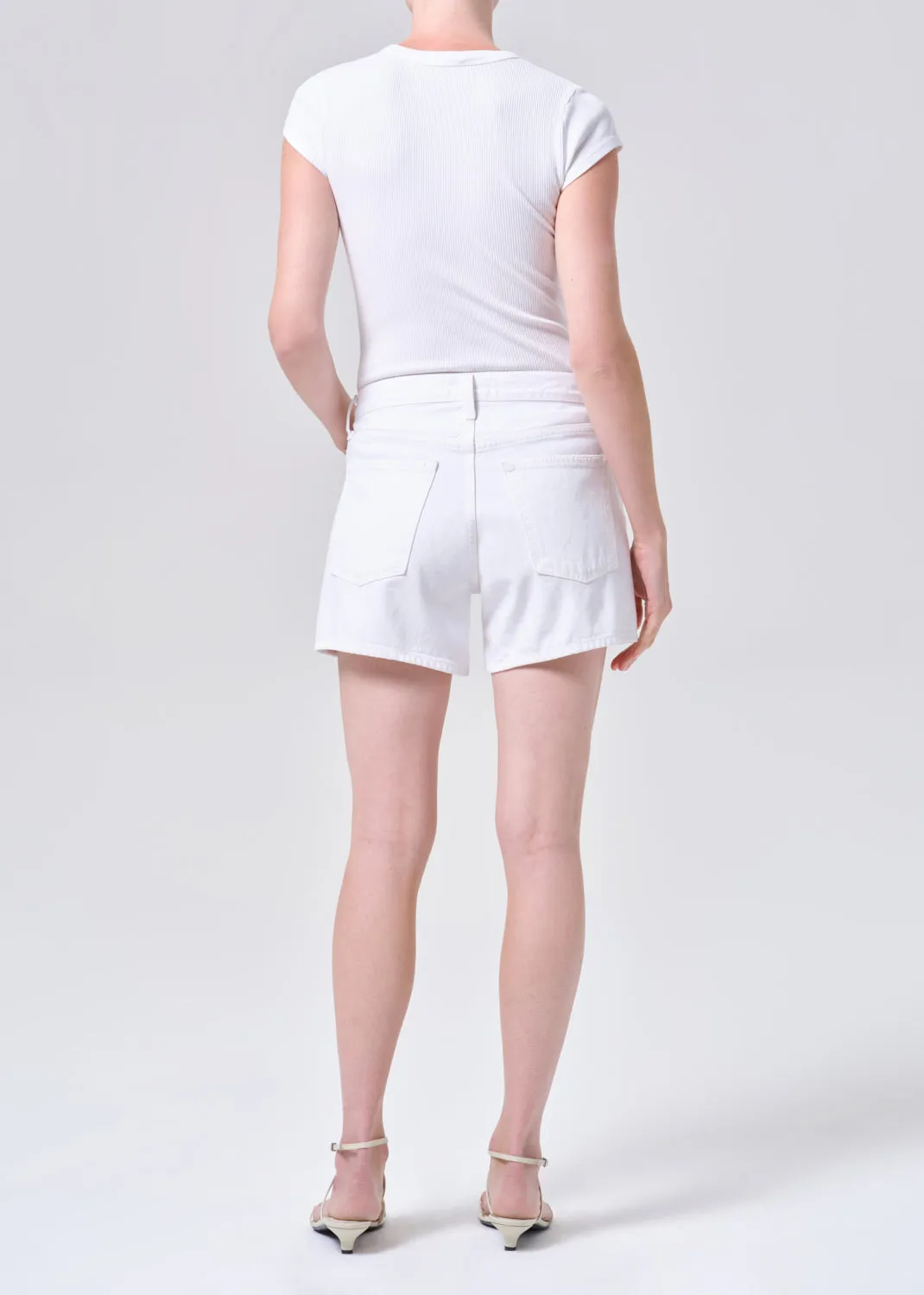 Parker Long Short in Marshmallow sold by Agolde product image thumbnail 2