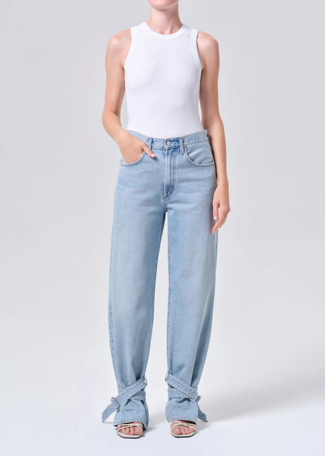 Cinched Hem Loose Taper (Weightless) in Custom sold by Agolde product image thumbnail 5